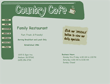 Tablet Screenshot of countrycafe.us